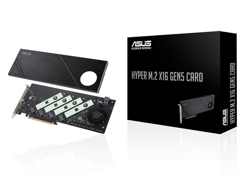 ASUS Hyper M.2 x16 Gen5 interface cards/adapter Internal