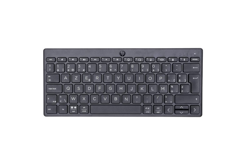 HP 350 Compact Multi-Device Bluetooth keyboard Home AZERTY Belgian Black