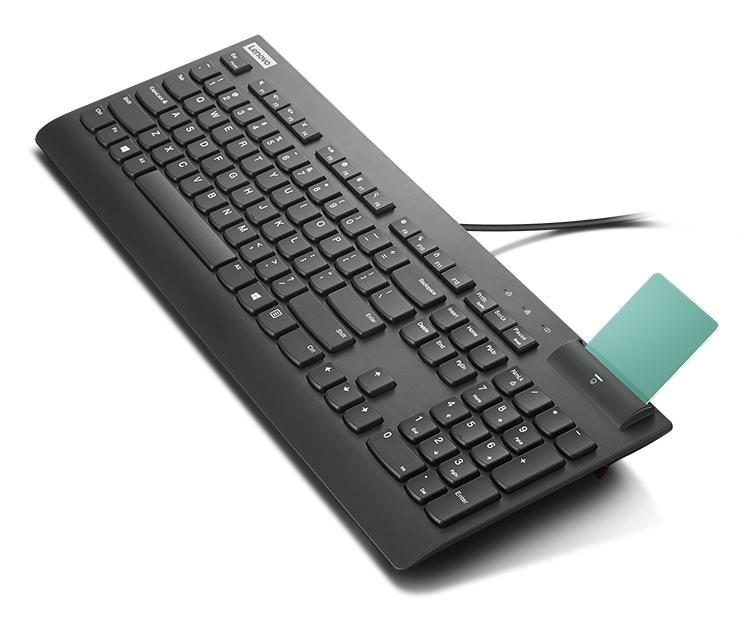 Lenovo Smartcard Wired II keyboard Home/Office USB Nordic Black