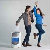 Leitz IQ OptiMax Small Office 350 paper shredder Micro-cut shredding 22.3 cm Grey, White