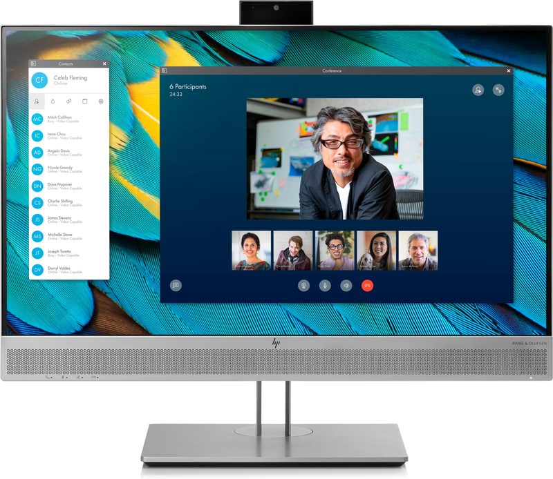 HP E243m computer monitor 60.5 cm (23.8") 1920 x 1080 pixels Full HD LED Black, Silver