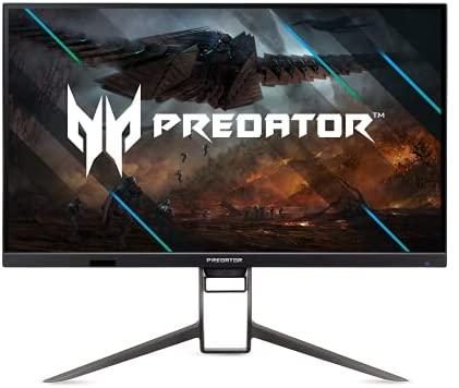 Acer Predator XB323QK NVbmiiphuzx 31.5″ UHD (3840 x 2160) Agile-Splendor IPS Gaming Monitor | G-SYNC Compatible | Up to 0.5ms | 144Hz | DCI-P3 90% | 1-USB Type-C, 1-Display Port 1.4 & 2-HDMI 2.1 Ports