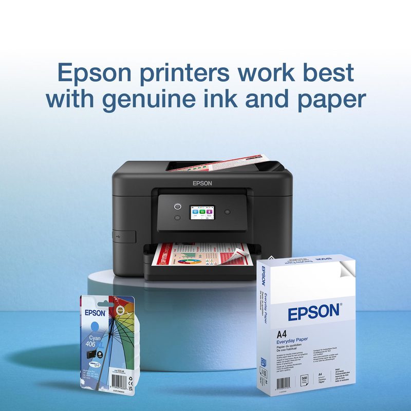 Epson Singlepack Cyan 406XL DURABrite Ultra Ink RF/AM Tagged