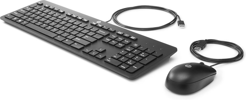 HP USB Bus Slim /Mouse/Mousepad Kit keyboard Mouse included Office Black