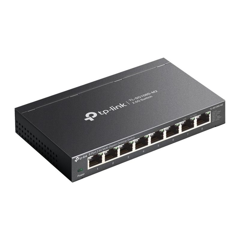 TP-Link TL-SG108S-M2 network switch Unmanaged L2 2.5G Ethernet (100/1000/2500) Desktop Black