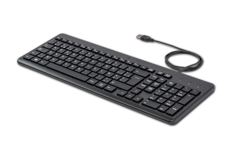 HP 150 Wired keyboard Universal USB AZERTY Belgian Black