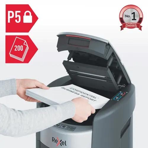 Rexel ShredMax AutoFeed+ 200M Micro Cut Paper Shredder