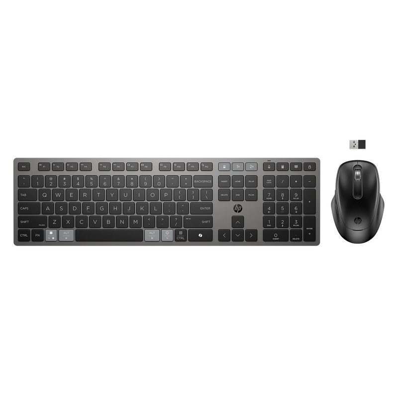 HP 720 Multi-Device Rechargeable Wireless Keyboard and Mouse Combo