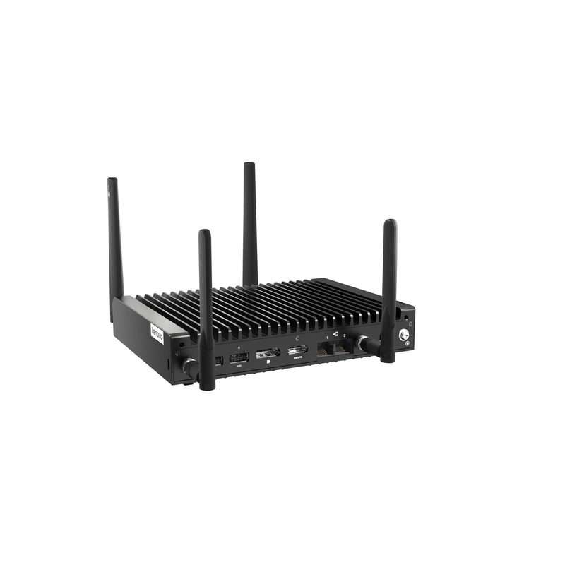 Lenovo ThinkEdge SE10 Intel Atom® x6425RE 16 GB DDR4-SDRAM 512 GB SSD Windows 11 IoT Enterprise LTSC 2024 Mini PC Black