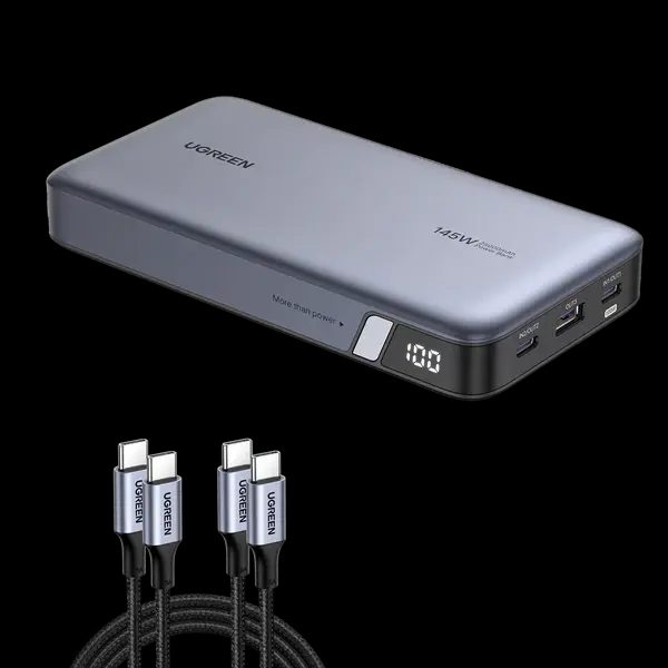 Ugreen 145W | 25000mAh for Laptop-3 Ports Power Bank Bundle
