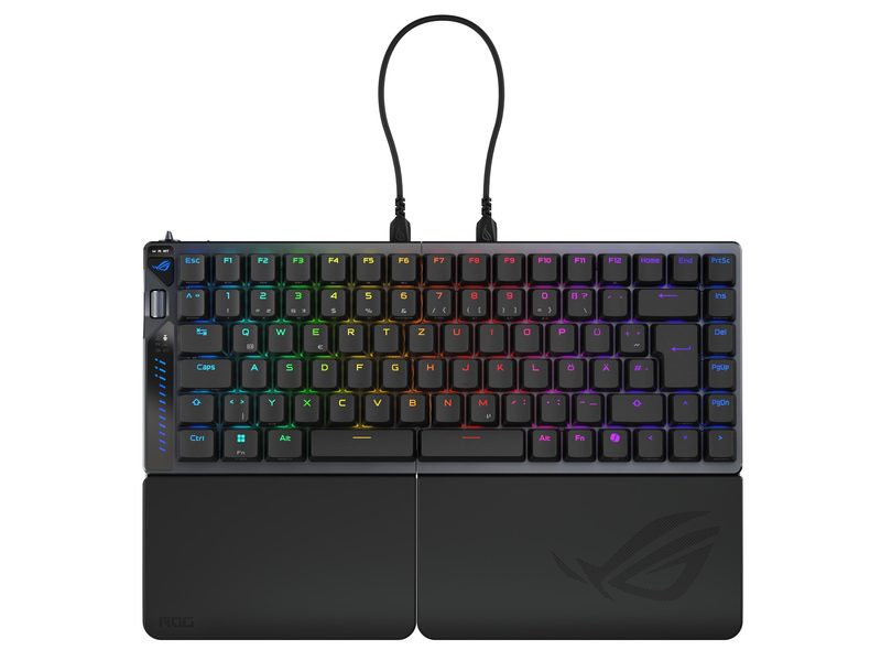 ASUS ROG Falcata keyboard Gaming USB + RF Wireless + Bluetooth QWERTZ German Black