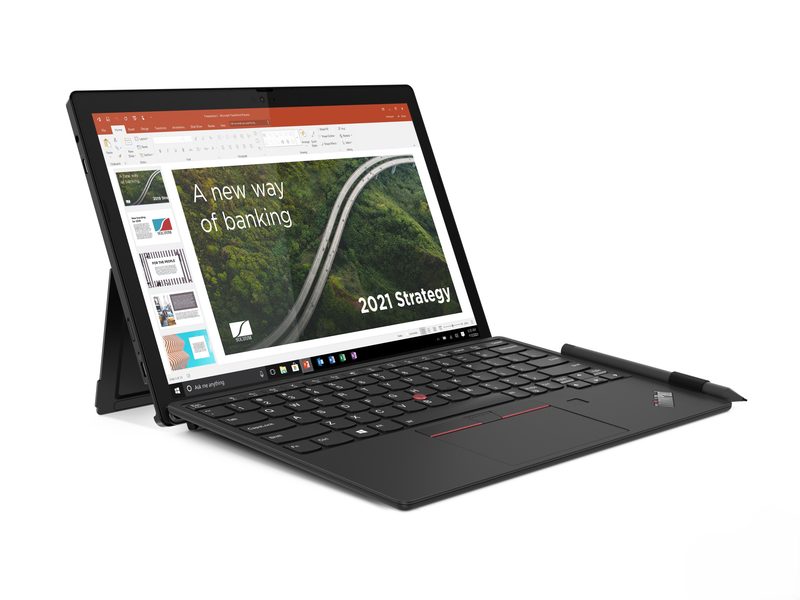 Lenovo ThinkPad X12 Detachable Intel® Core™ i5 i5-1130G7 Hybrid (2-in-1) 31.2 cm (12.3") Touchscreen 8 GB LPDDR4x-SDRAM 256 GB SSD Wi-Fi 6 (802.11ax) Windows 11 Pro Black