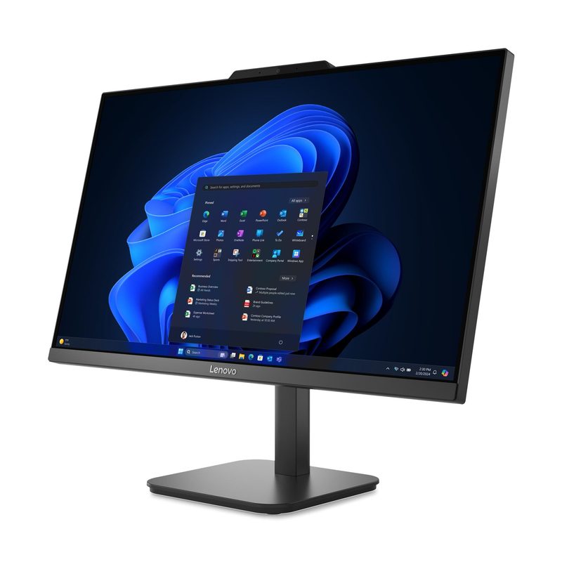 Lenovo V100 Intel Core i3 N-series i3-N305 60.5 cm (23.8") 1920 x 1080 pixels All-in-One PC 16 GB DDR4-SDRAM 256 GB SSD Windows 11 Pro Wi-Fi 6 (802.11ax) Black
