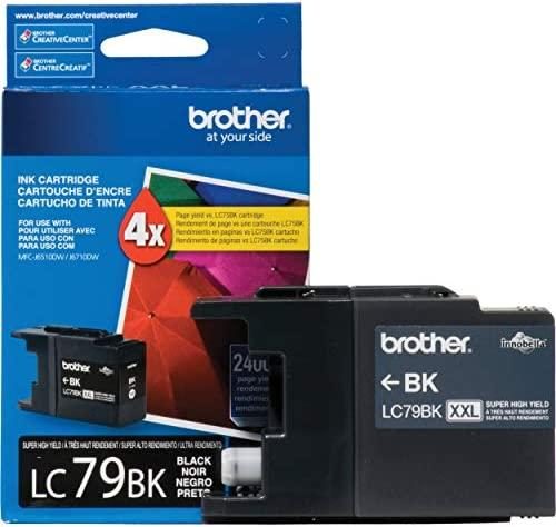 Brother Printer LC-79BK Super High Yield (XXL) Cartridge Ink – Retail Packaging-Black