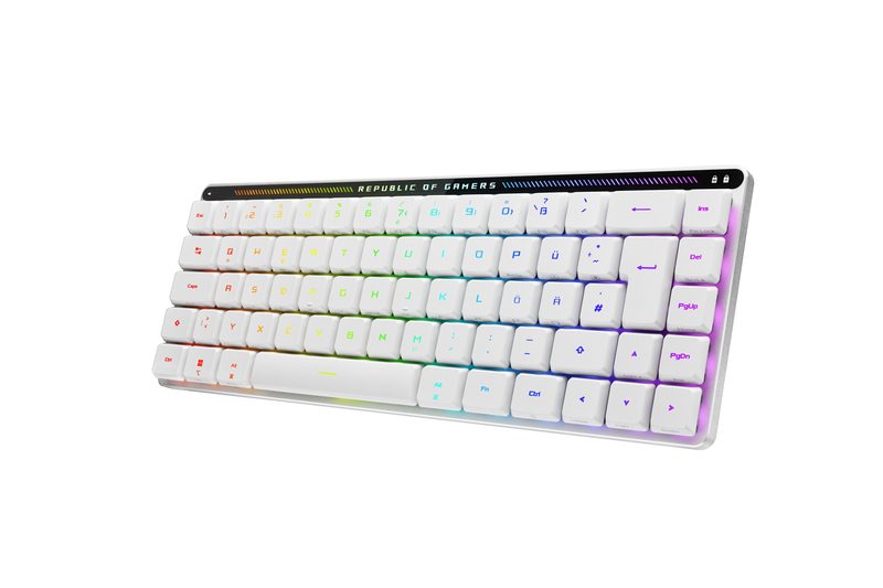 ASUS ROG Falchion RX Low Profile keyboard Gaming USB + RF Wireless + Bluetooth White