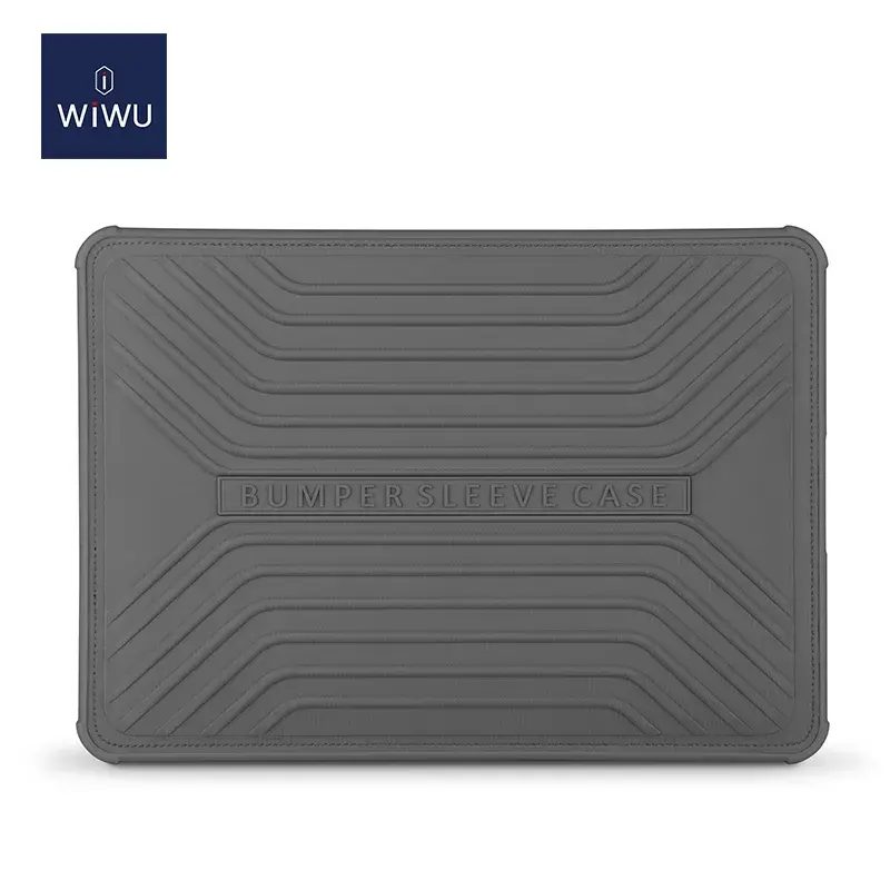 WiWU Voyage Laptop Sleeve Bumper Anti-drop Macbook Case Soft Fur Lining Well Protection Laptop Bag