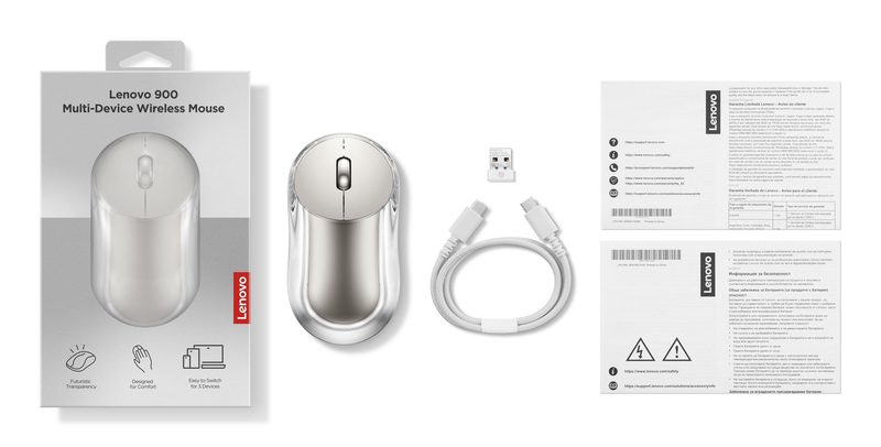 Lenovo GY51V37444 mouse RF Wireless + Bluetooth Optical 4000 DPI