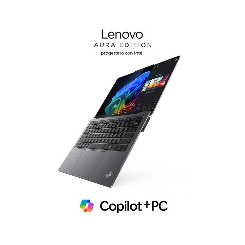 Lenovo ThinkPad X9-14 Gen 1 Copilot+ PC Intel Core Ultra 7 258V Laptop 35.6 cm (14") WUXGA 32 GB LPDDR5x-SDRAM 1 TB SSD Wi-Fi 7 (802.11be) Windows 11 Pro Grey QWERTY Italian