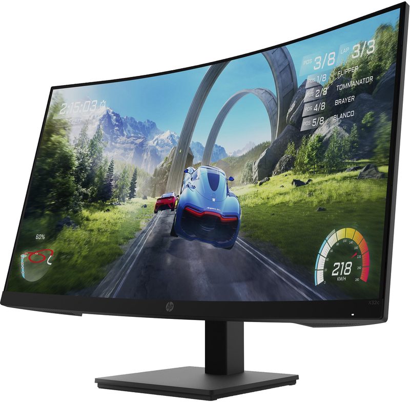 HP X32c computer monitor 80 cm (31.5") 1920 x 1080 pixels Full HD LCD Black