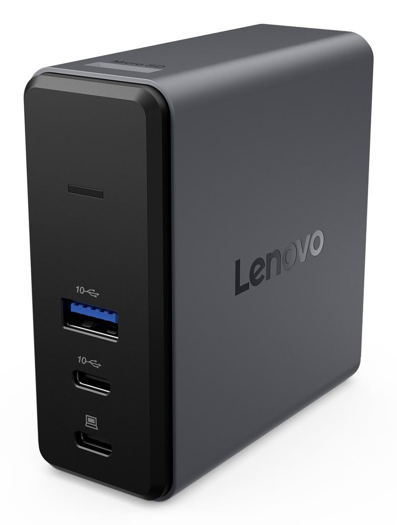 Lenovo G0AE0065EU laptop dock/port replicator Wired USB 3.2 Gen 1 (3.1 Gen 1) Type-C Black, Grey
