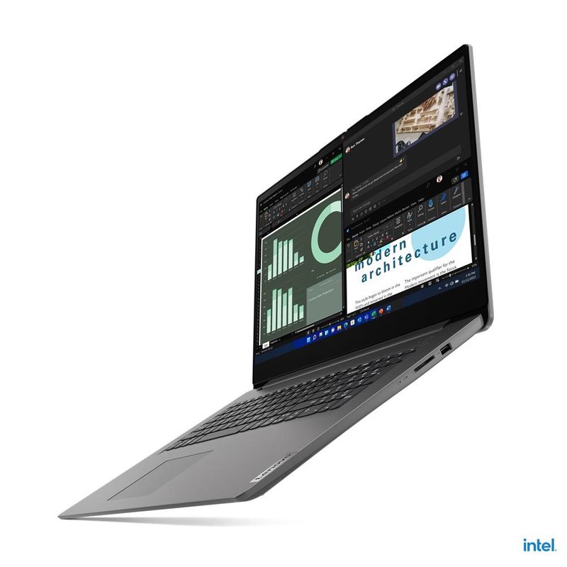 Lenovo V17 G4 IRU Intel® Core™ i5 i5-1335U Laptop 43.9 cm (17.3") Full HD 8 GB DDR4-SDRAM 256 GB SSD Wi-Fi 6 (802.11ax) Windows 11 Pro Grey QWERTY UK English
