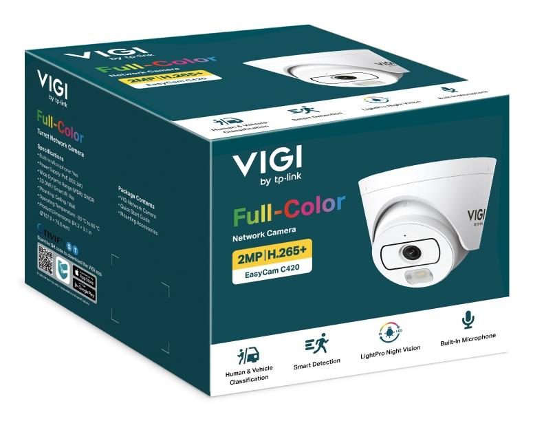 TP-Link VIGI EasyCam C420 Dome IP security camera Outdoor 1920 x 1080 pixels Ceiling/Wall/Pole