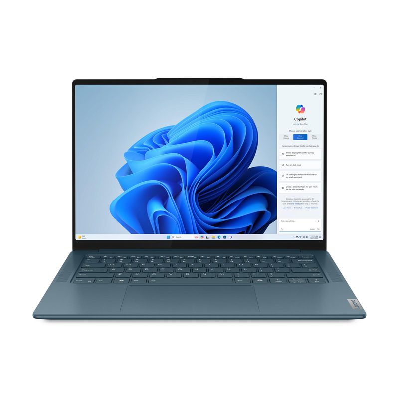Lenovo Yoga Pro 7 14IMH9 Intel Core Ultra 7 155H Laptop 36.8 cm (14.5") 2.8K 16 GB 1 TB SSD NVIDIA GeForce RTX 4050 Wi-Fi 6E (802.11ax) Windows 11 Home Teal