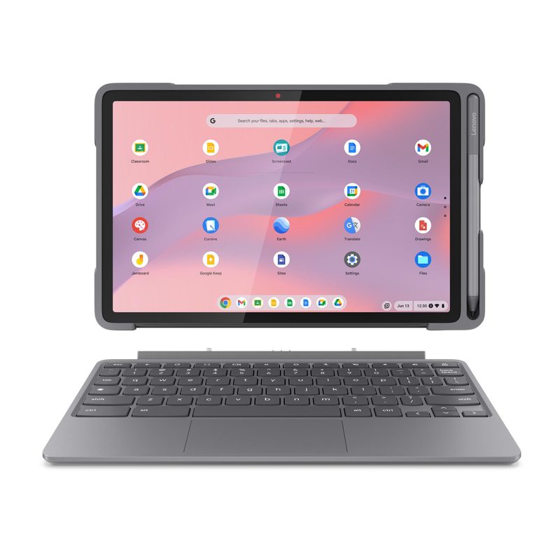 Lenovo Chromebook Duet EDU G2 MediaTek Kompanio 64 GB 27.8 cm (10.9") 4 GB Wi-Fi 6 (802.11ax) ChromeOS Grey