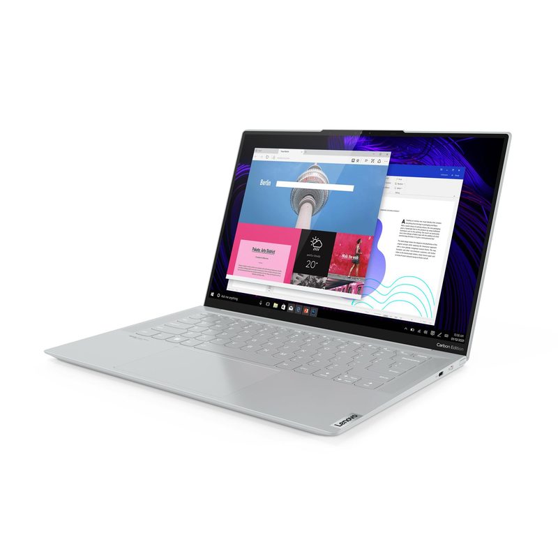 Lenovo Yoga Slim 7 Carbon 14ACN6 AMD Ryzen™ 7 5800U Laptop 35.6 cm (14") 2.8K 16 GB LPDDR4x-SDRAM 512 GB SSD NVIDIA GeForce MX450 Wi-Fi 6 (802.11ax) Windows 11 Home Grey