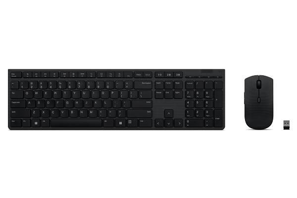 Lenovo 4X31K03977 keyboard Mouse included Office RF Wireless + Bluetooth Ukrainian Grey