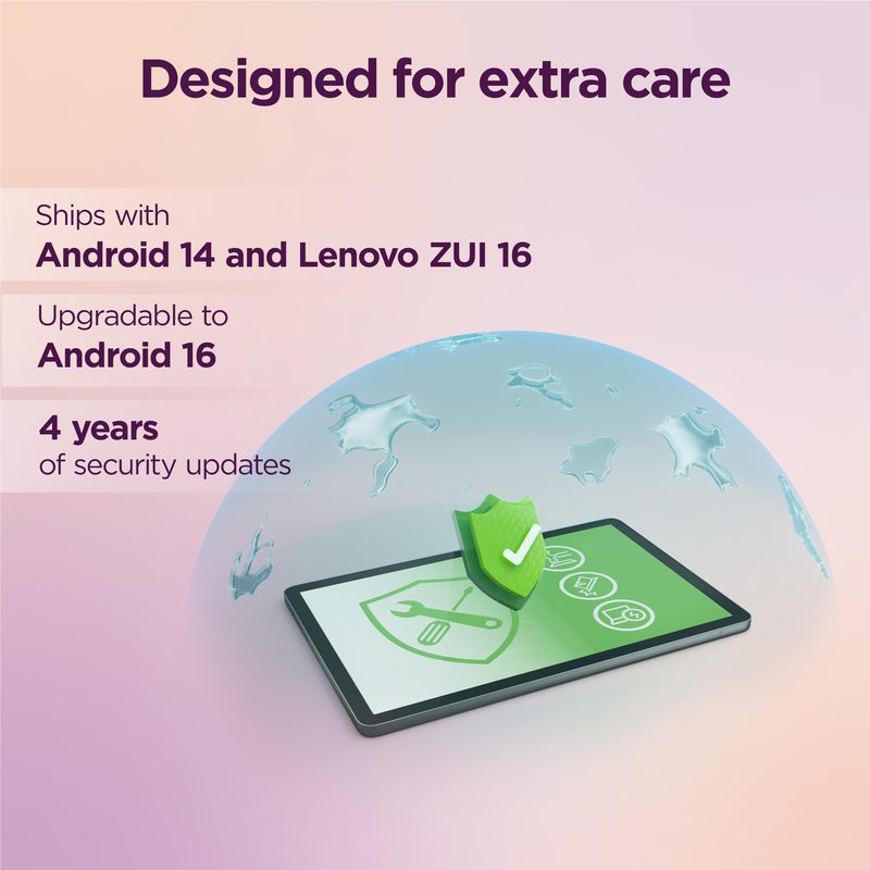 Lenovo Tab Mediatek 64 GB 25.6 cm (10.1") 4 GB Wi-Fi 5 (802.11ac) Android 14 Grey