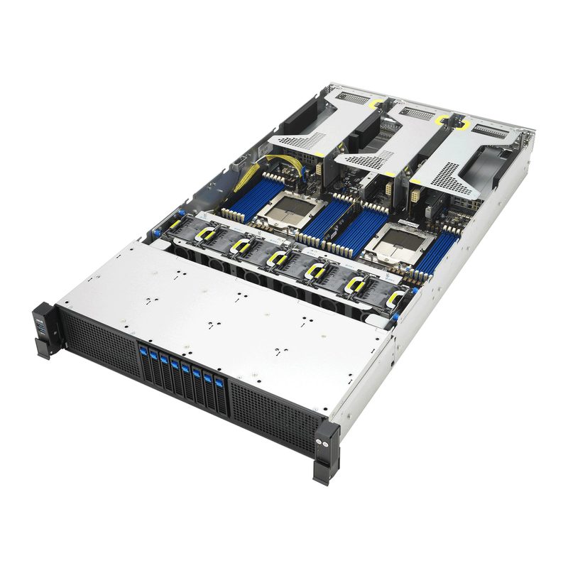 ASUS RS720A-E13-RS8G Socket SP5 Rack (2U) Black, Silver