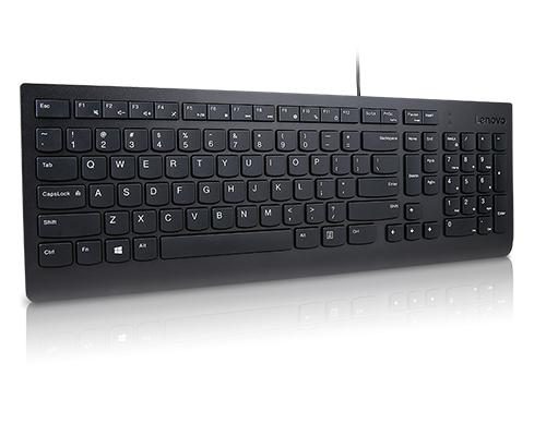 Lenovo Essential keyboard Universal USB Czech, Slovakian Black