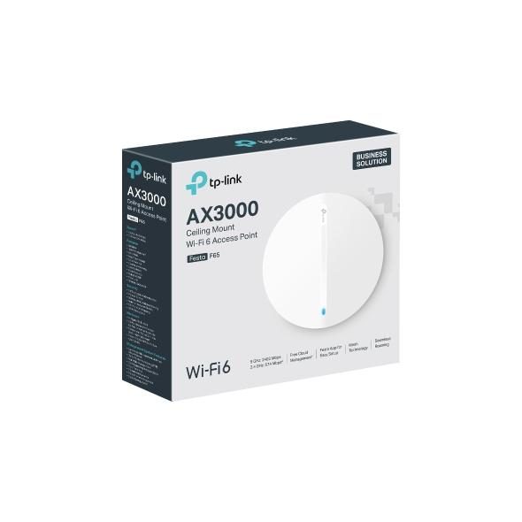 TP-Link FESTA F65(EU) wireless access point 3000 Mbit/s White Power over Ethernet (PoE)