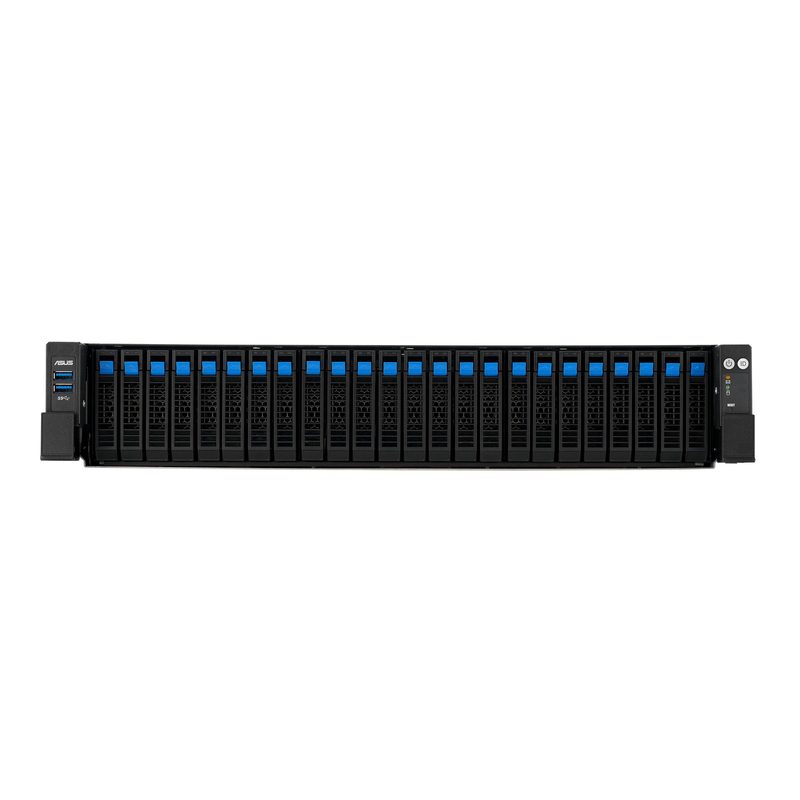ASUS RS720A-E13-RS24G Socket SP5 Rack (2U) Black, Silver