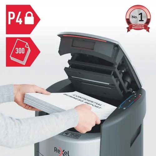 Rexel ShredMax AutoFeed+ 300X Cross Cut Paper Shredder