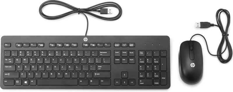HP USB Bus Slim /Mouse/Mousepad Kit keyboard Mouse included Office Black