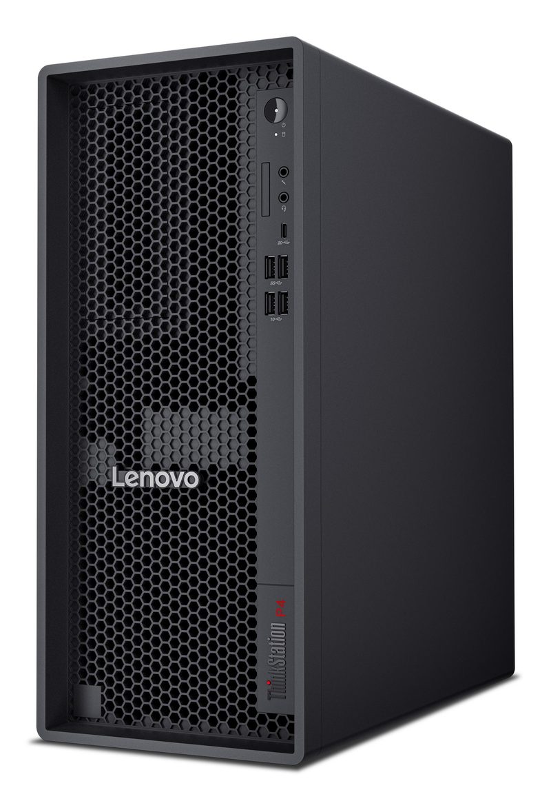 Lenovo ThinkStation P4 AMD Ryzen™ 7 PRO PRO 9745 32 GB DDR5-SDRAM 512 GB SSD NVIDIA RTX A1000 Windows 11 Pro Tower PC Black