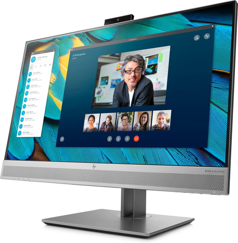 HP EliteDisplay E243m computer monitor 60.5 cm (23.8") 1920 x 1080 pixels Full HD LED Black, Silver