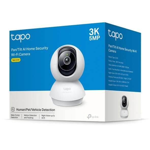 TP-Link Tapo C230(EU) Bulb IP security camera Indoor 2880 x 1620 pixels Desk