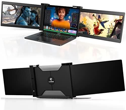 LIMINK S11 Portable Triple Monitor Screen Extender for 13-16″ Laptop | 2 Freestanding 12” FHD 1080P LED Screens with Kickstand | USB-C, Type-C, HDMI | HDR | Compatible with Mac, Switch, Xbox One, PS5