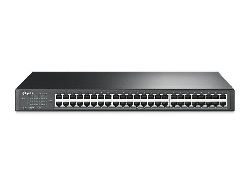 TP-Link TL-SF1048 Unmanaged Fast Ethernet (10/100) 1U Black