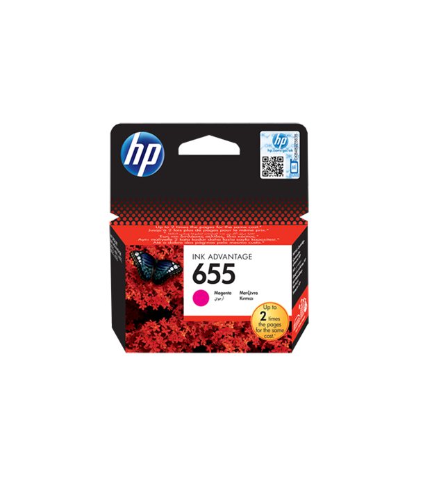 HP 655 Magenta Original Ink Advantage Cartridge