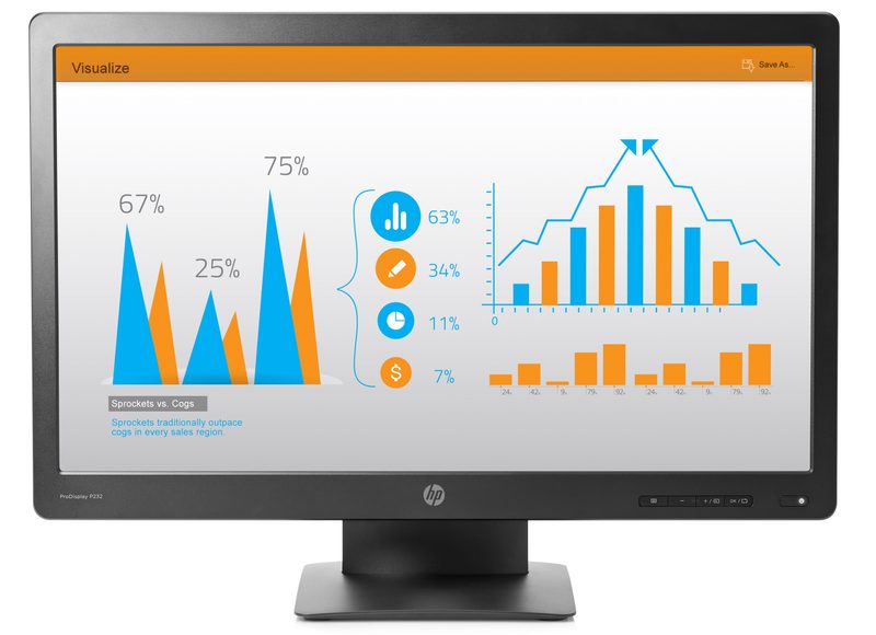 HP ProDisplay Monitor P232 de 23 pulgadas computer monitor 58.4 cm (23") 1920 x 1080 pixels Full HD LED Black