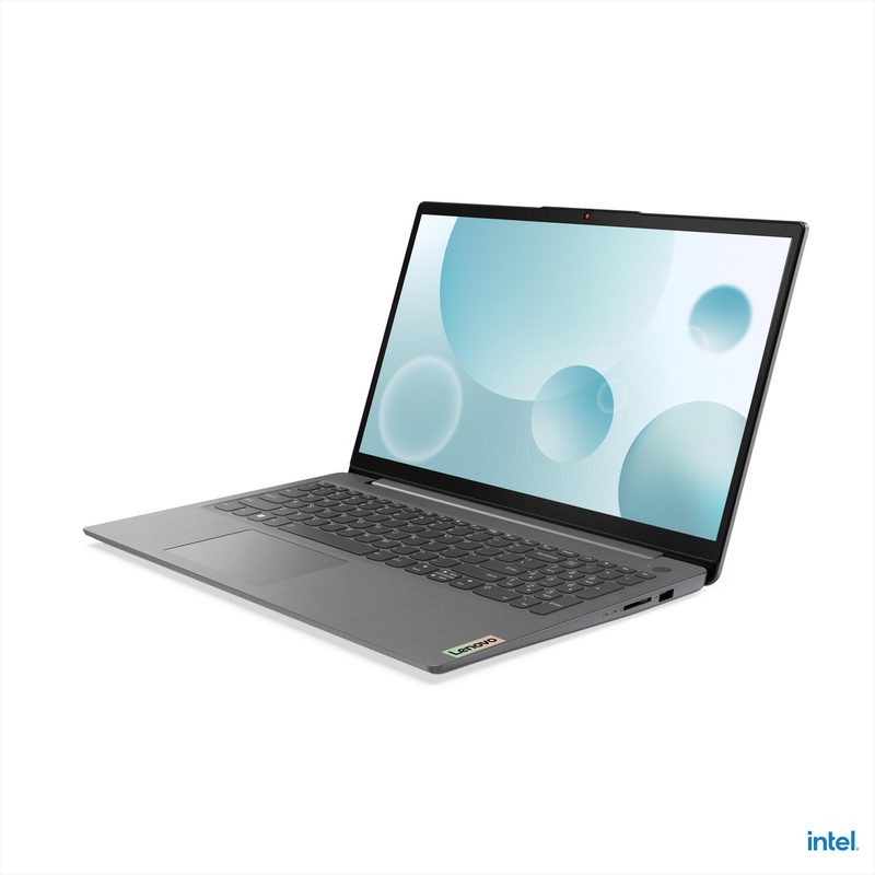 Lenovo IP 3 G4 i3 8GB 256GB W11H Intel® Core™ i3 i3-1215U Laptop 39.6 cm (15.6") DDR4-SDRAM SSD Wi-Fi 6 (802.11ax) Windows 11 Home Grey