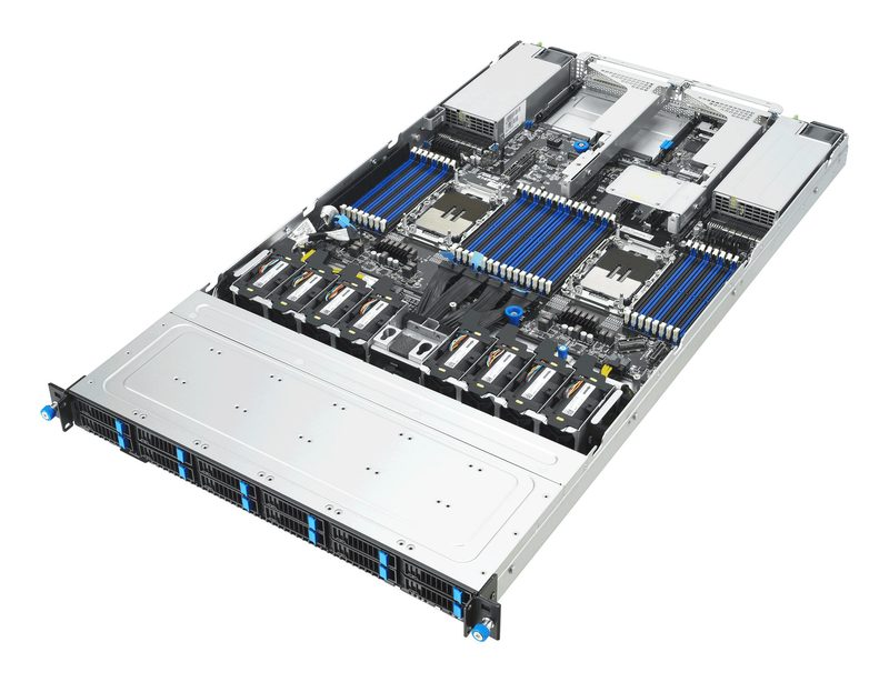 ASUS RS700-E12-RS12U Rack (1U) Black, Steel