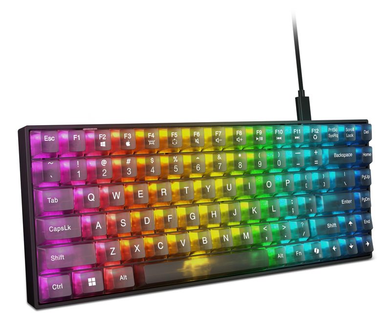 Lenovo GY41P80871 keyboard Gaming USB Thai Black, Transparent