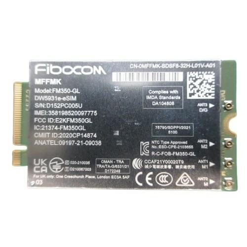 DELL 555-BJPM network card Internal WLAN 1250 Mbit/s