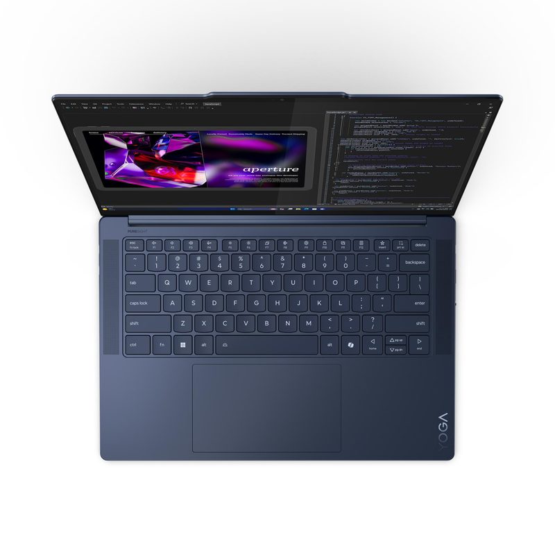 Lenovo Yoga Slim 7 14Q8X9 Copilot+ PC Snapdragon X1E-78-100 Laptop 36.8 cm (14.5") Touchscreen 3K 16 GB LPDDR5x-SDRAM 1 TB SSD Wi-Fi 7 (802.11be) Windows 11 Home Blue English, French