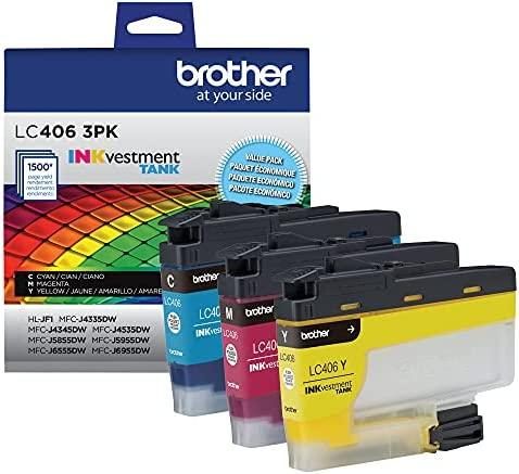 Brother LC4063PK 3 Pack of Standard Yield Cyan, Magenta and Yellow -Ink -Cartridges